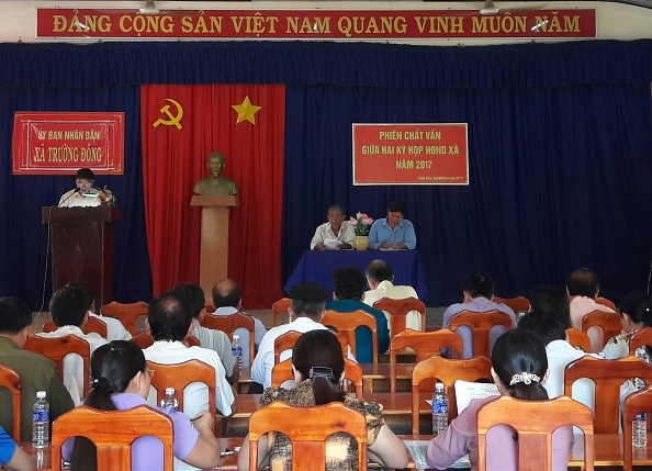 Thường trực HĐND xã Trường Đông, huyện Hòa Thành: Tổ chức phiên chất vấn giữa 2 kỳ họp